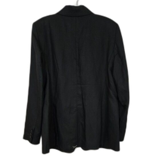 NWT Loft Peak Lapel Modern Blazer in Black Women's Size 12 - Picture 6 of 10